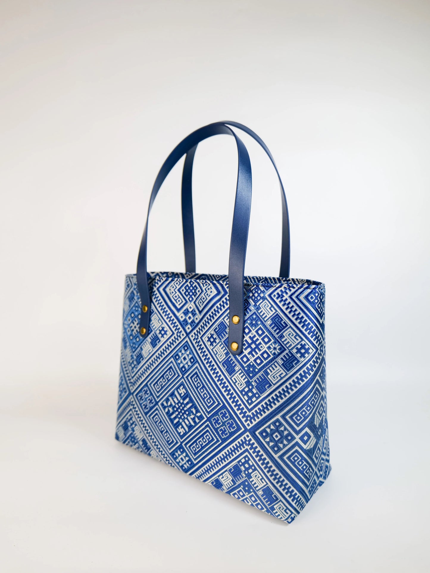 Guangxi Zhuang Brocade Culture Pattern Tote Bag – Handbag for Daily Travel and Work Use