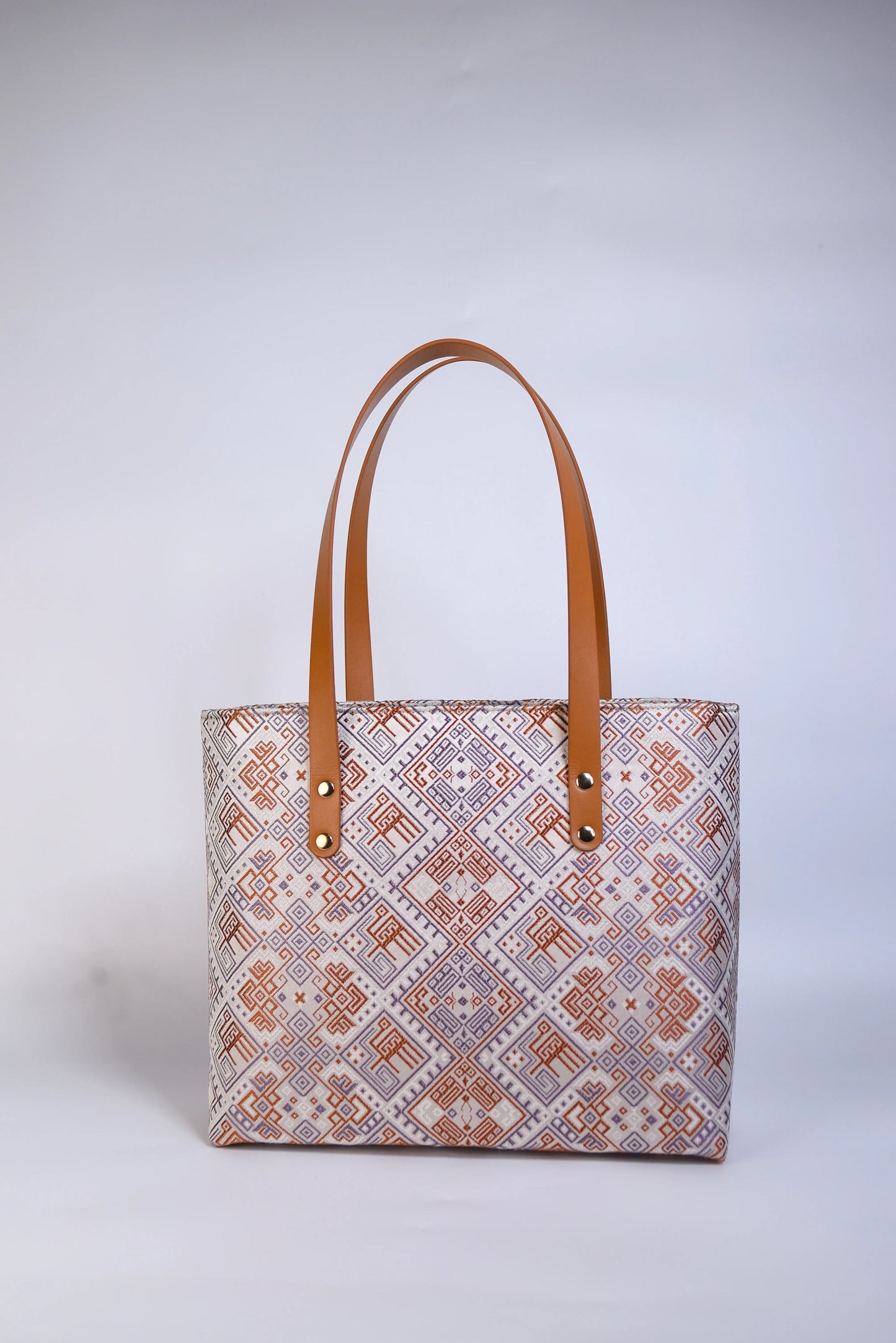 Guangxi Zhuang Brocade Culture Pattern Tote Bag – Handbag for Daily Travel and Work Use