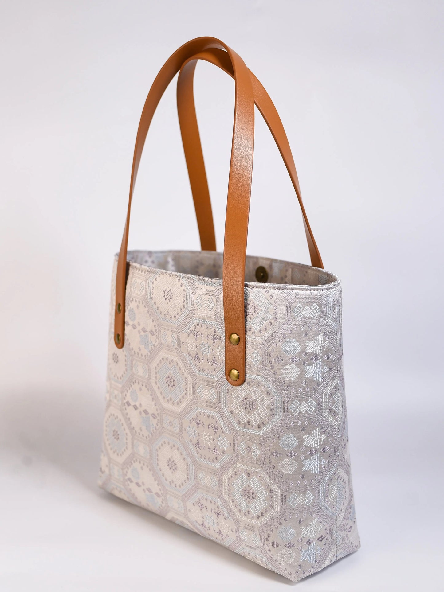 Guangxi Zhuang Brocade Culture Pattern Tote Bag – Handbag for Daily Travel and Work Use