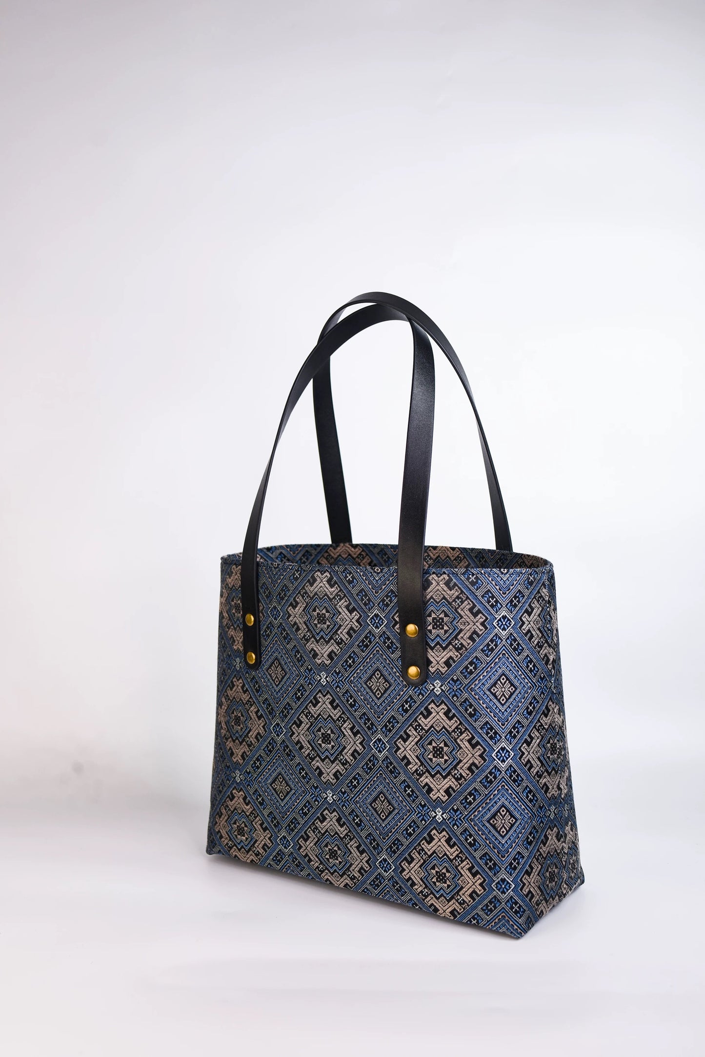 Guangxi Zhuang Brocade Culture Pattern Tote Bag – Handbag for Daily Travel and Work Use